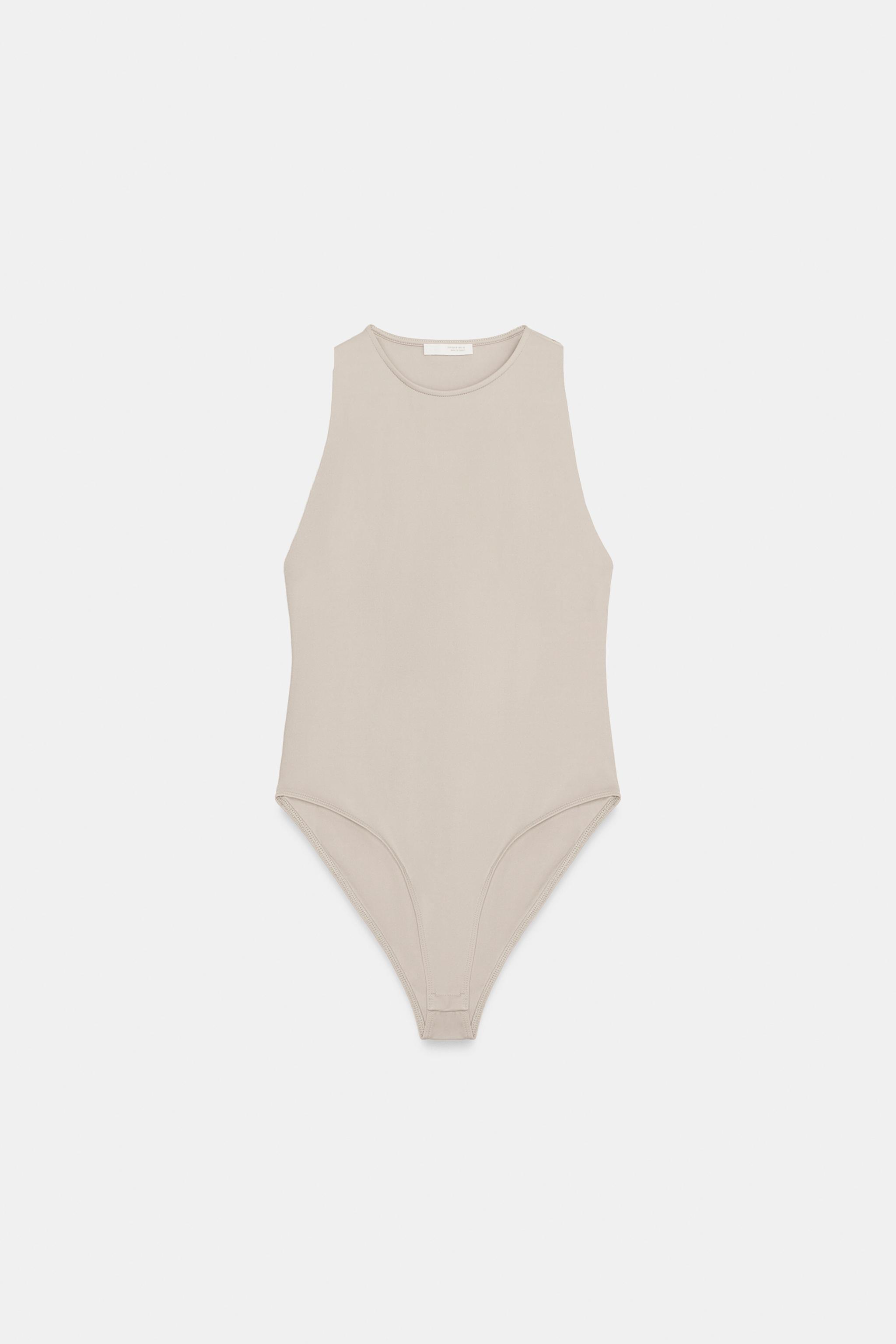 POLYAMIDE HALTER BODYSUIT